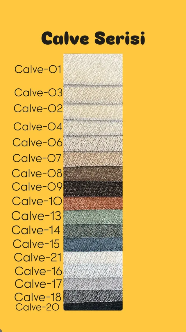 Calve Stoff-Farbkarte – İnegöl Möbell