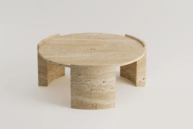Evna Travertine Coffee Table – Travertine Coffee Table, İnegöl Möbell