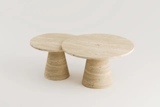 Hylos Travertine Coffee Table – Travertine Coffee Table, İnegöl Möbell