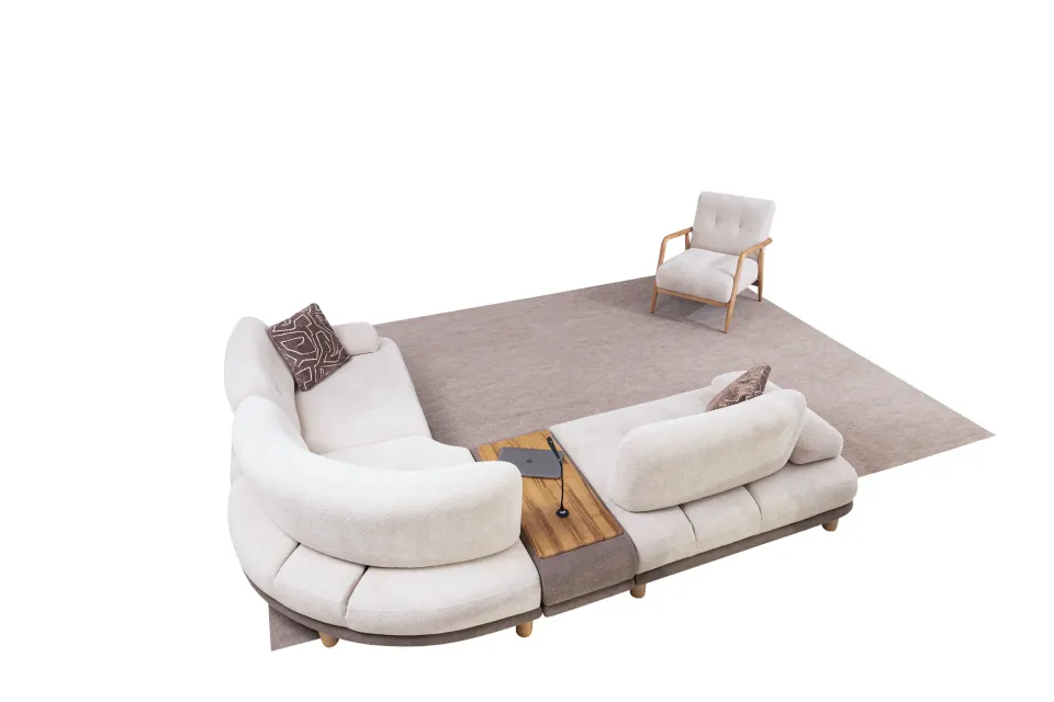 Puffy Ecksofa – Bild 3