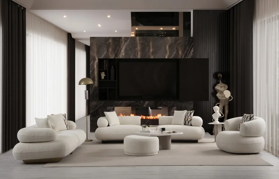 Glamour Sofa Set – image 2