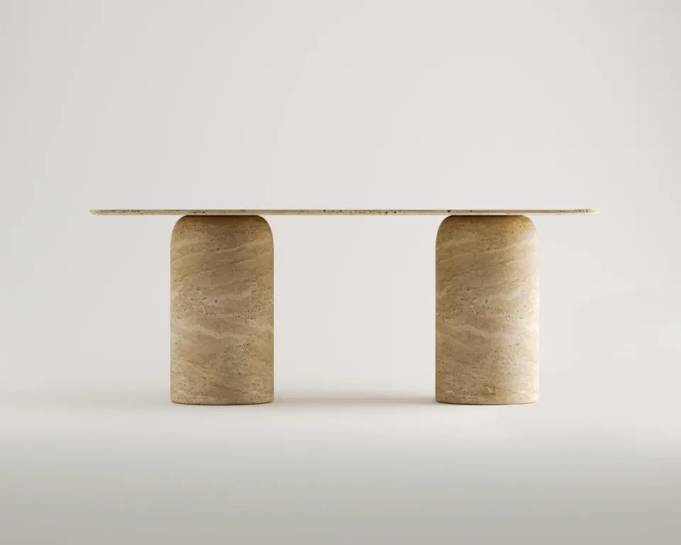 Calandha Travertin Tisch – Bild 2
