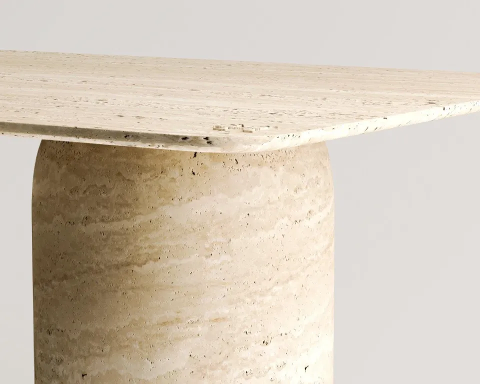 Calandha 2 Travertine Table – image 2