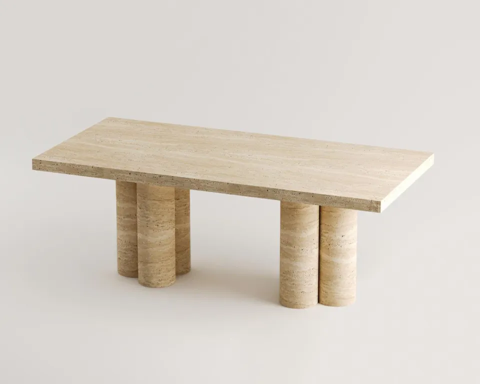 Gretal Travertin Tisch – Bild 3