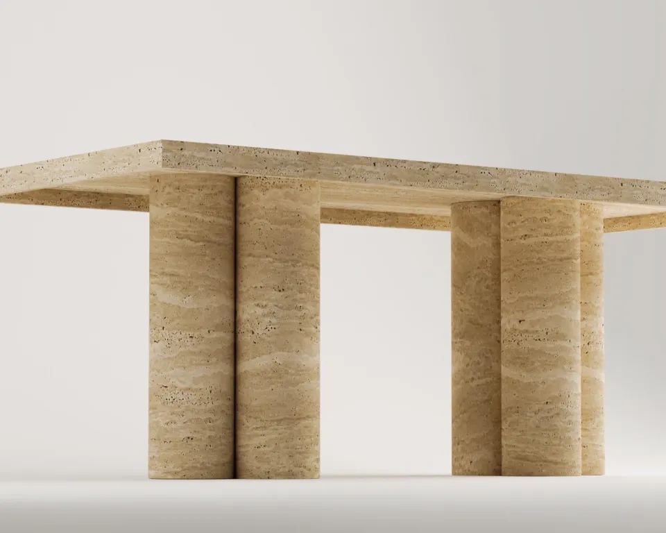 Gretal Travertin Tisch – Bild 5
