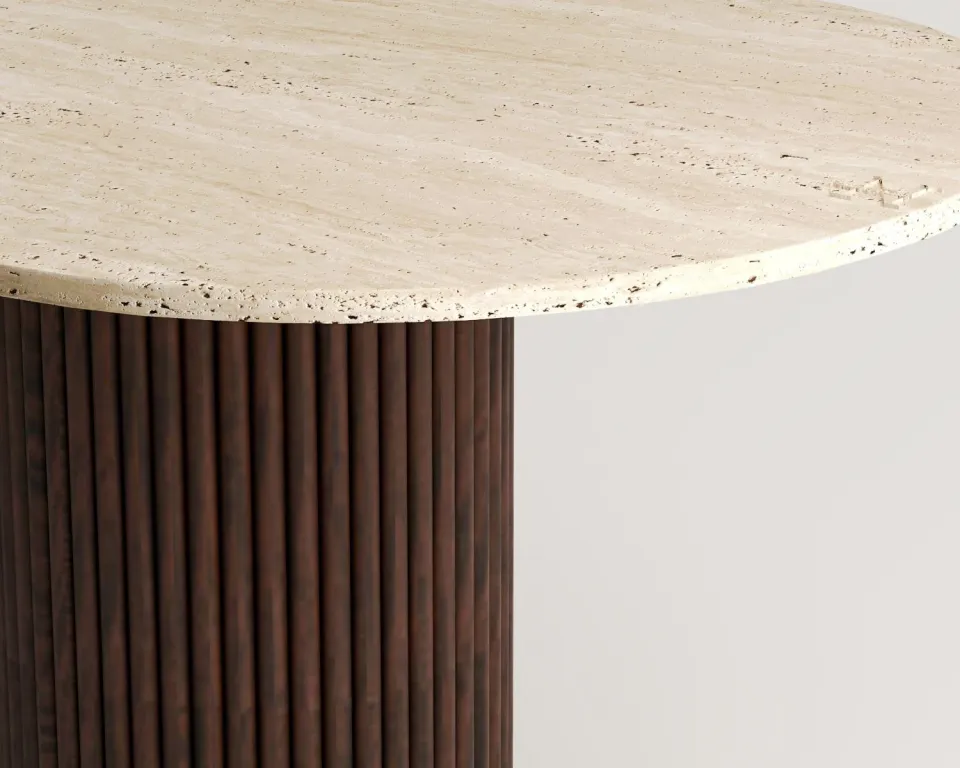 Ravel Travertin Tisch – Bild 5