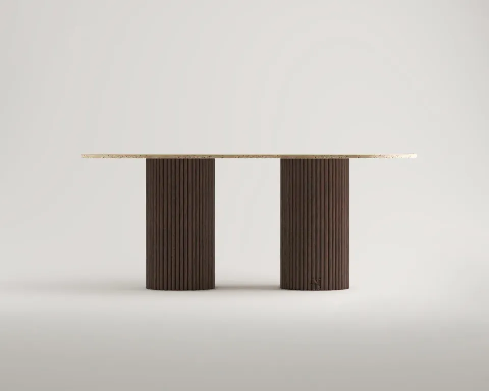 Ravel Travertin Tisch – Bild 4