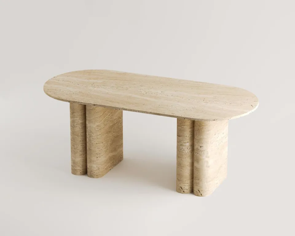 Serra Travertin Tisch – Bild 3
