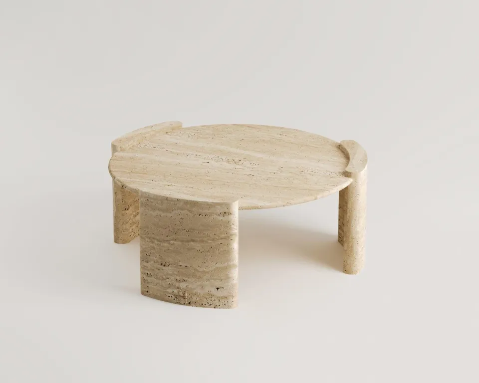 Alice Travertin Couchtisch – Bild 3