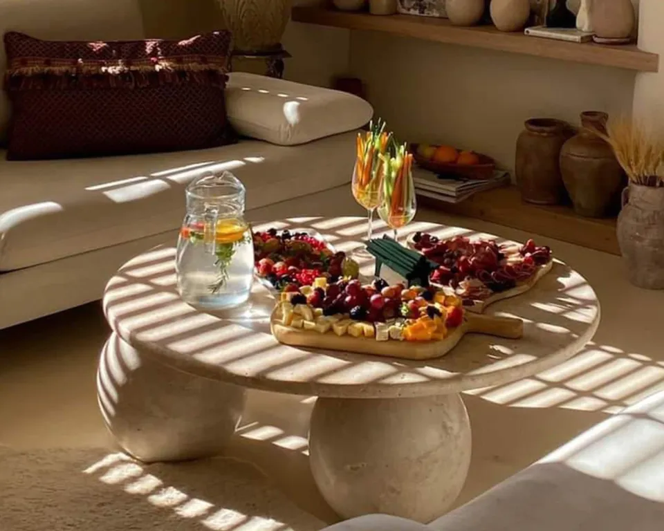 Antonella Travertine Coffee Table – image 2