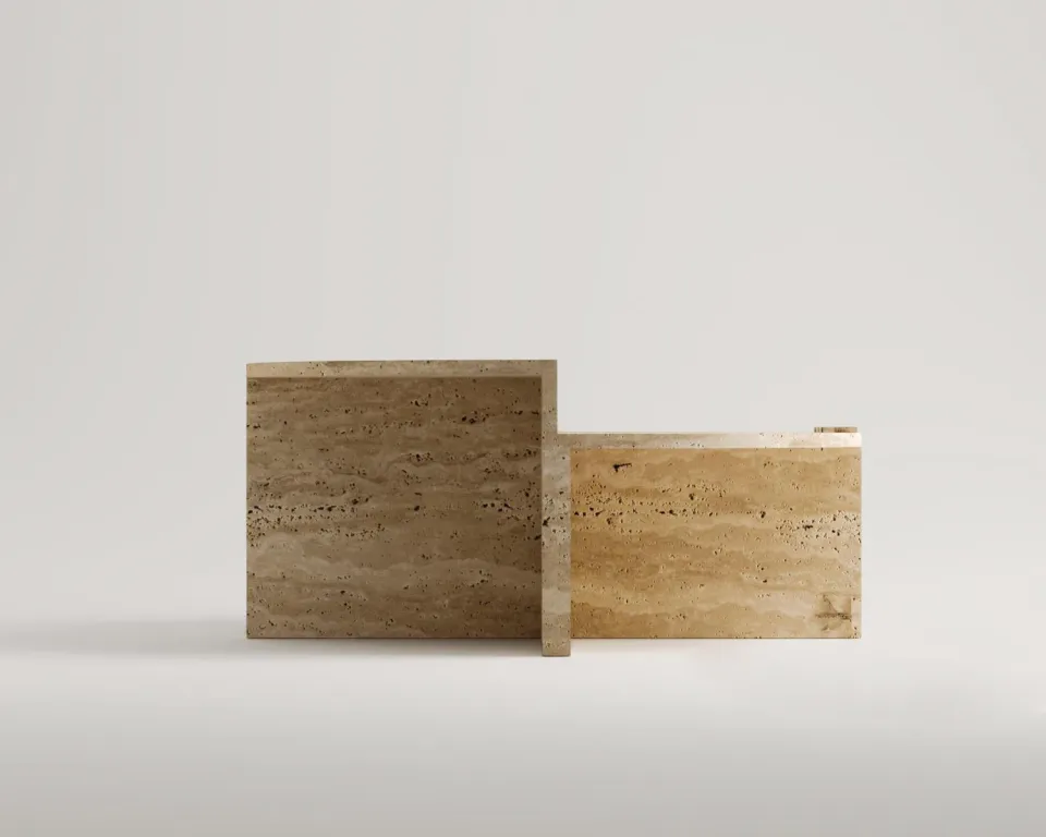Hope Travertin Couchtisch – Bild 5