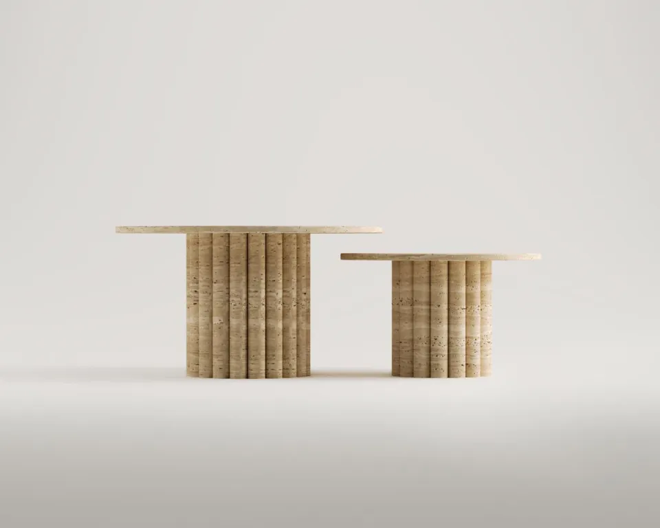 Ivory Travertine Coffee Table – image 4