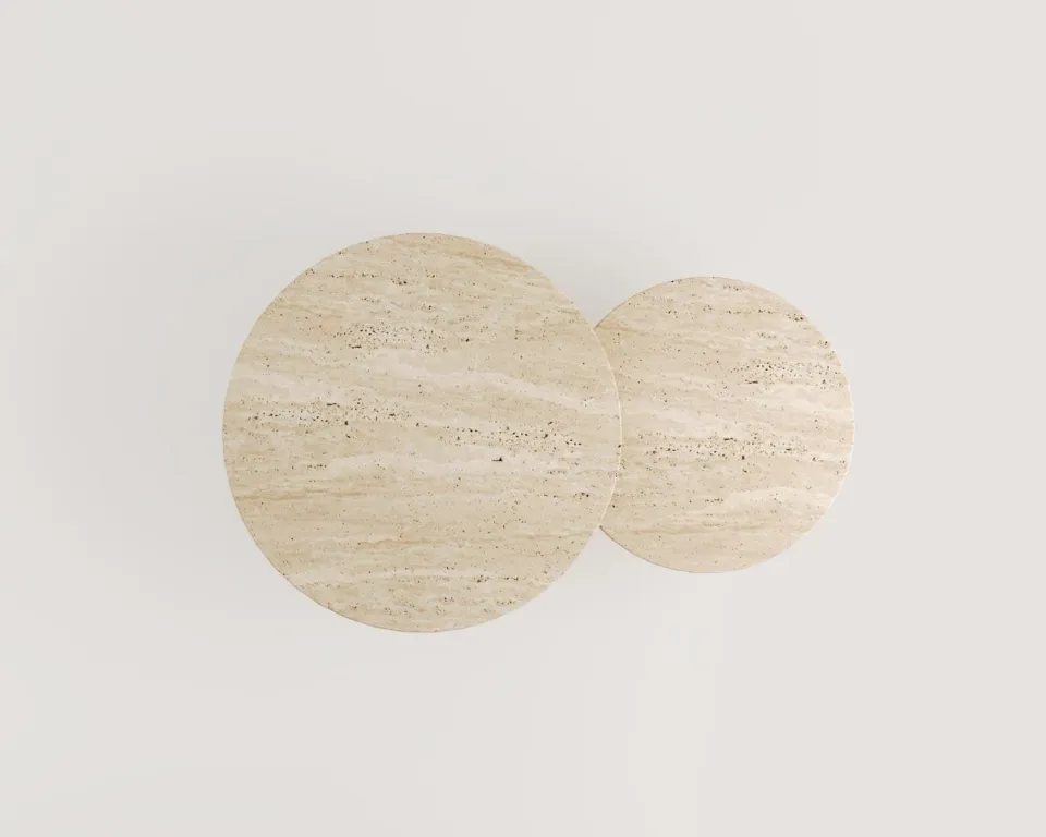 Ivory Travertine Coffee Table – image 2