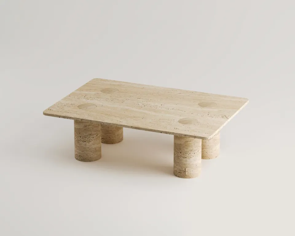Jessica Travertin Couchtisch – Bild 3