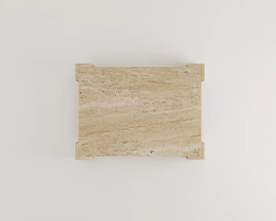 Jolie Travertine Coffee Table – image 3