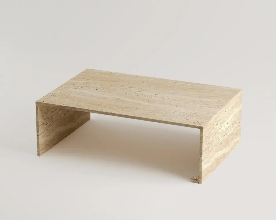 Kevin Travertine Coffee Table – image 2