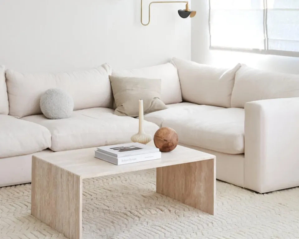 Kevin Travertine Coffee Table – image 5