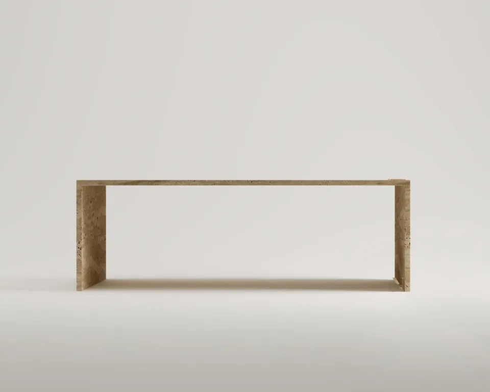 Kevin Travertine Coffee Table – image 4