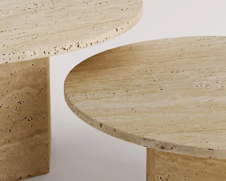 Lily Travertine Coffee Table – image 4