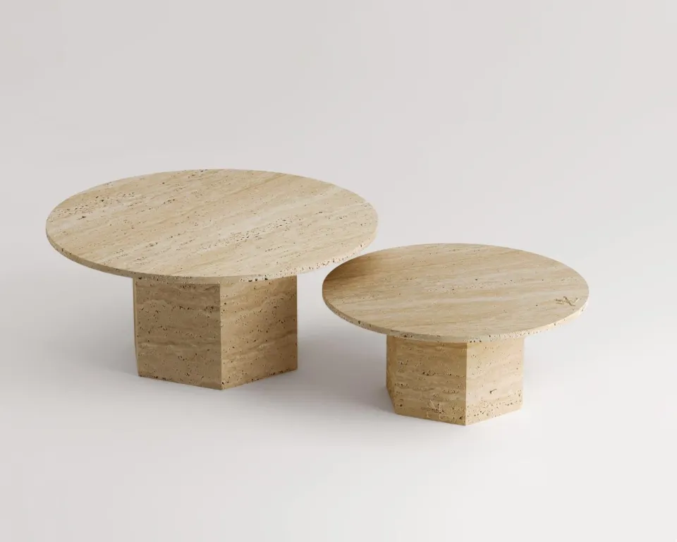Lily Travertine Coffee Table – image 3