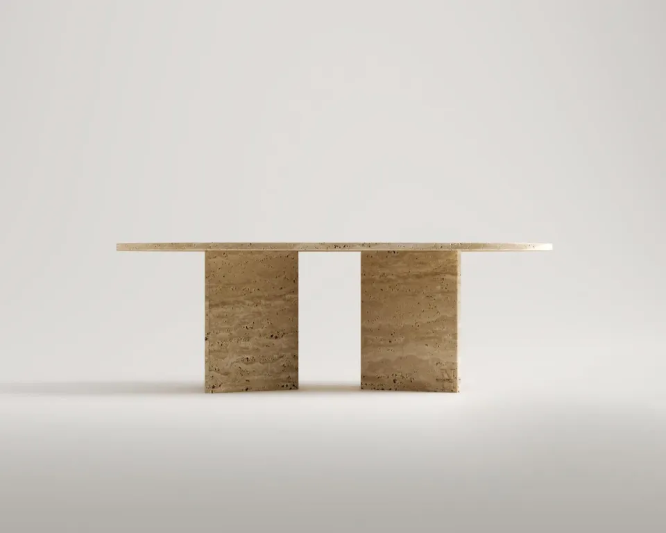 Pearl Travertine Coffee Table – image 6
