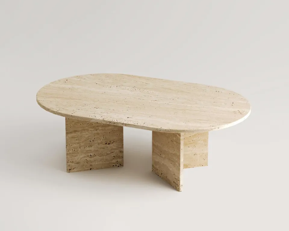 Pearl Travertine Coffee Table – image 4