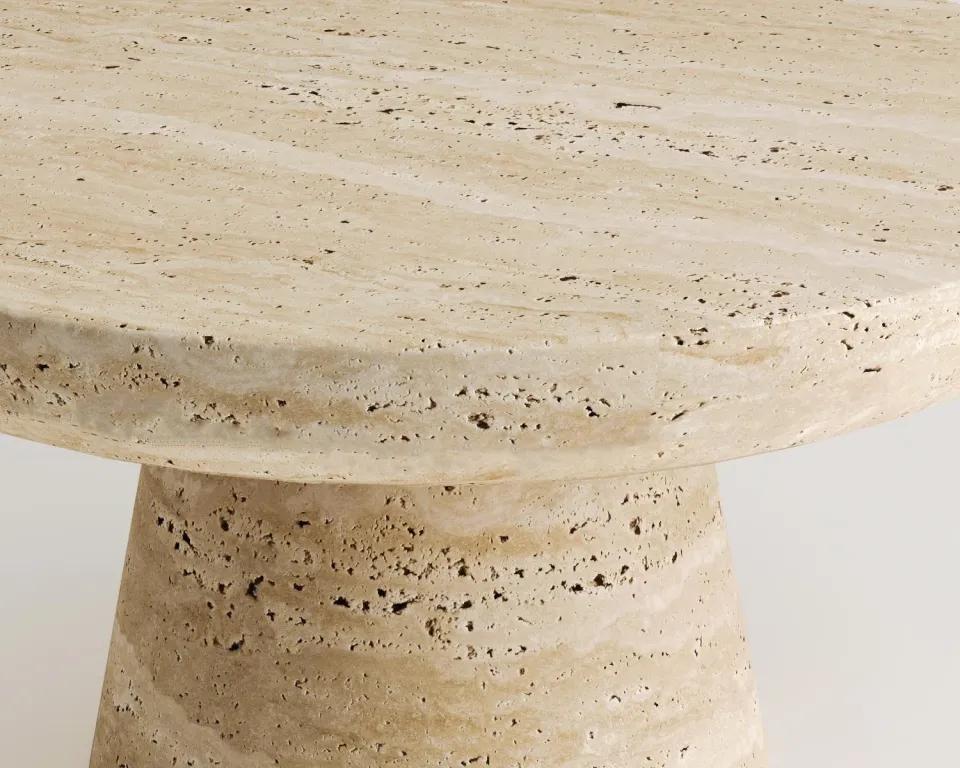 Daff Travertine Coffee Table – image 4