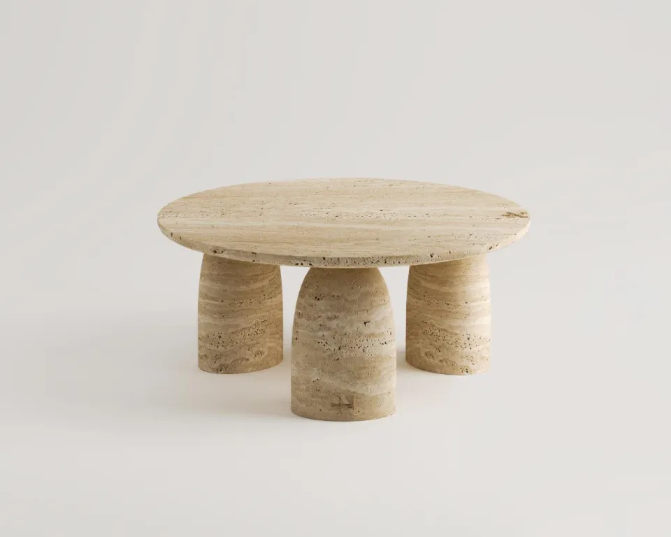 Damara Travertin Couchtisch – Bild 6