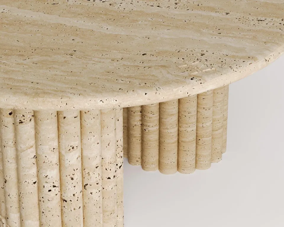 Nomi Travertine Coffee Table – image 4