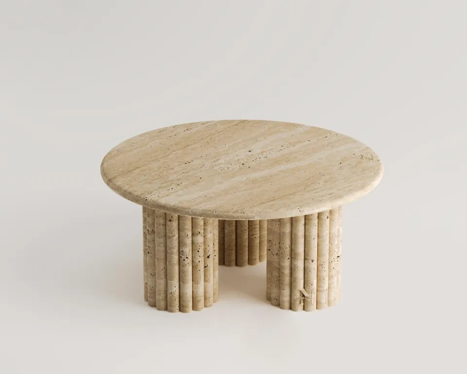 Nomi Travertine Coffee Table – image 2